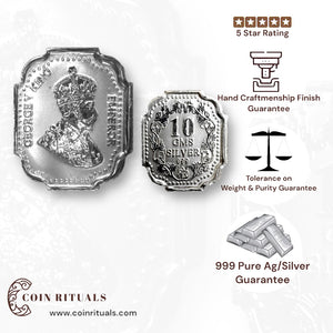 King George - 3D Silver Coin 24KT Purity 999 Round Shape - Backside Fine Silver - Coin Rituals