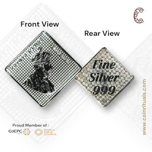 King George - 3D Silver Coin 24KT Purity 999 Round Shape - Backside Fine Silver - Coin Rituals